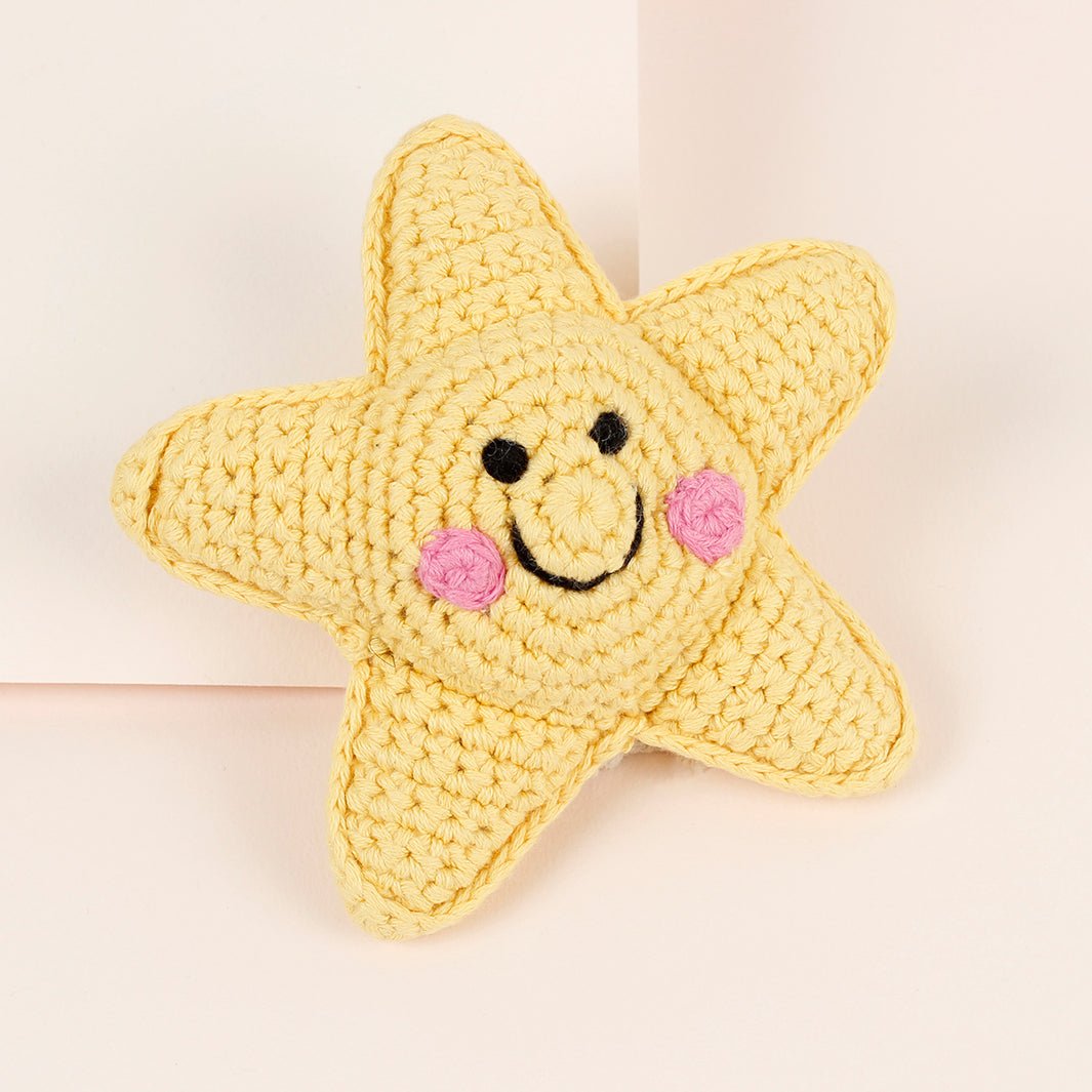 Friendly Star Rattle - Green Tulip