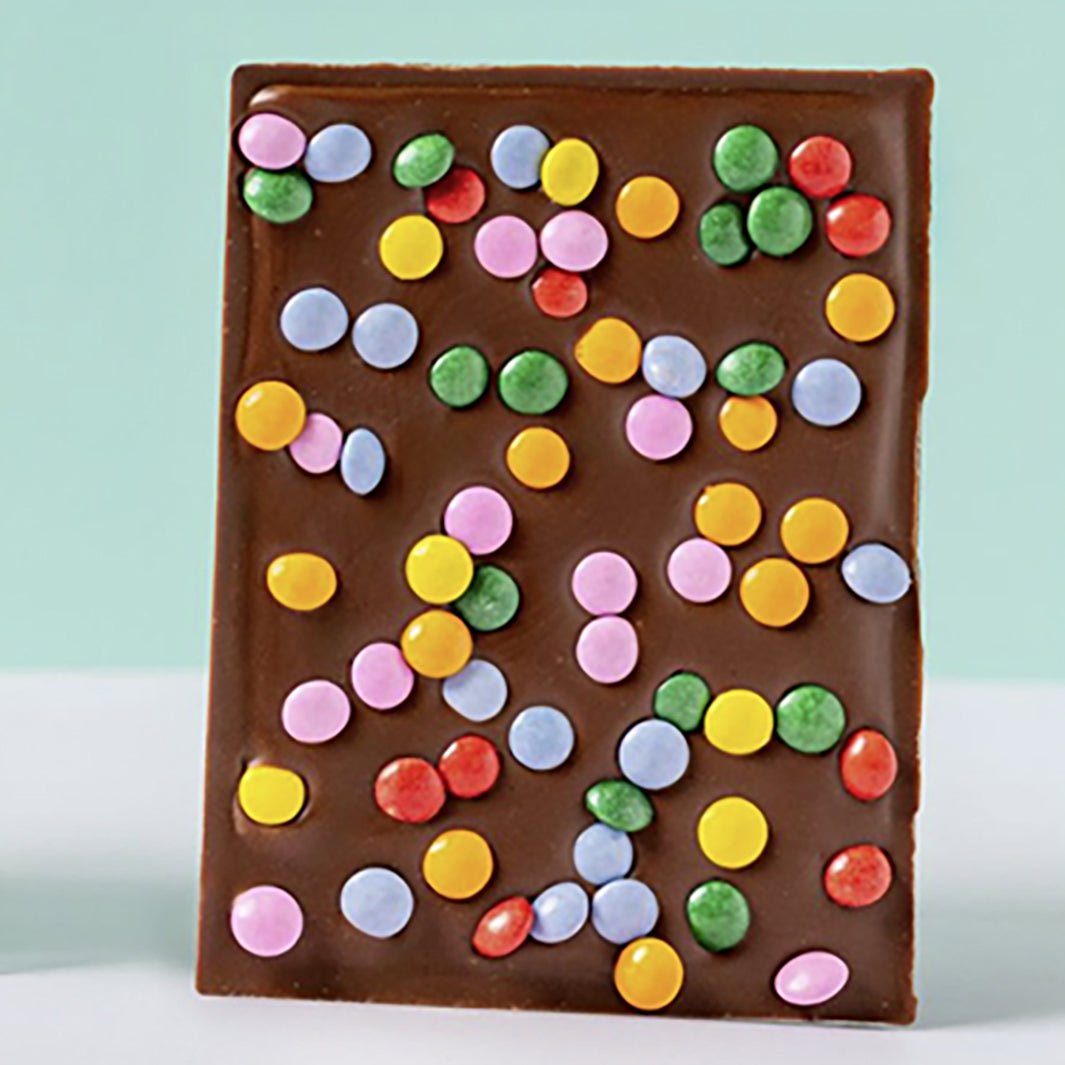 Full Of Beans - 47% Milk Chocolate Bar with Mini Milk Chocolate Beans - Green Tulip