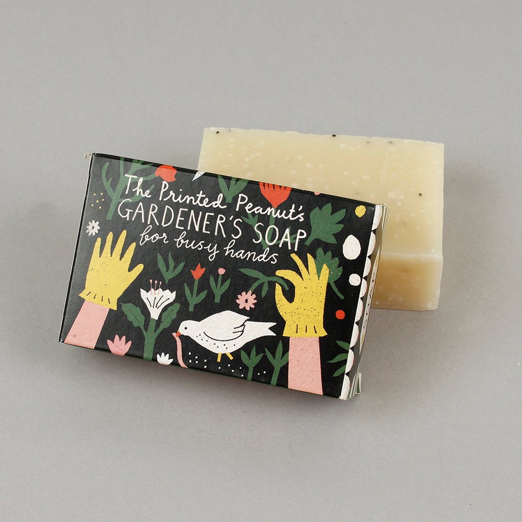 Gardener's Poppyseed & Peppermint Soap Bar - Green Tulip