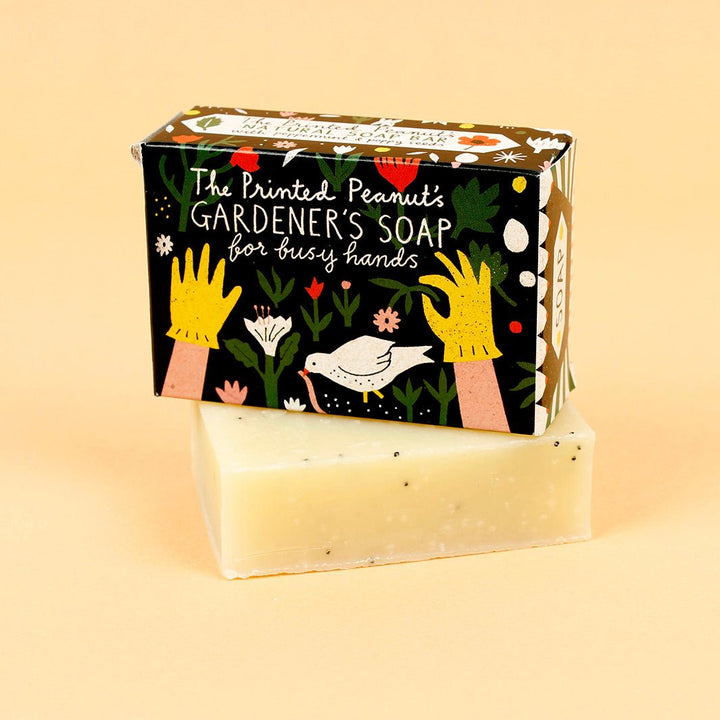 Gardener's Poppyseed & Peppermint Soap Bar - Green Tulip