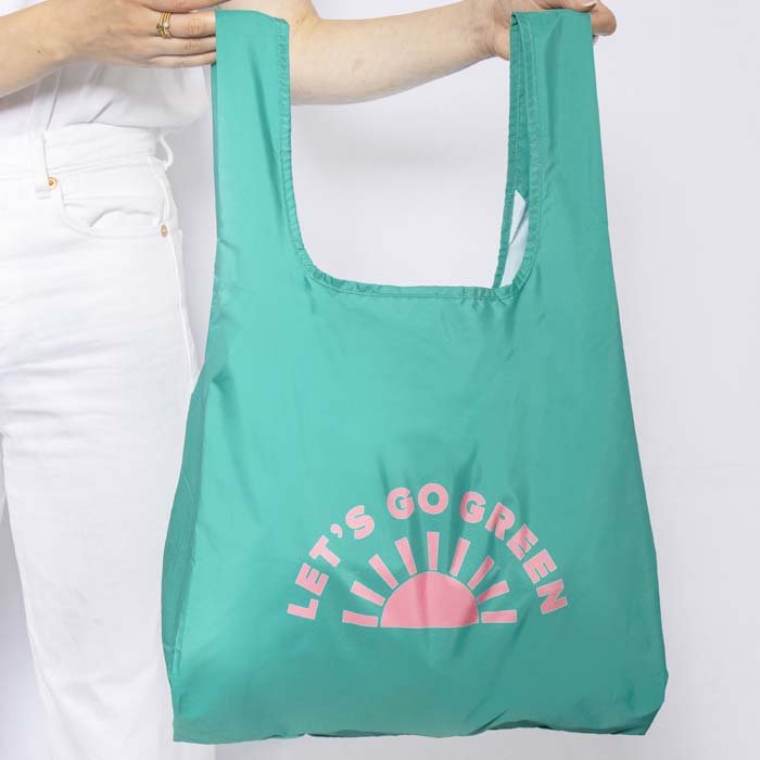 Go Green Reusable Shopping Bag - Medium - Green Tulip