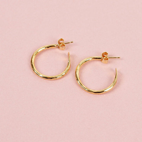 Gold Plated Hoop Earrings - Small