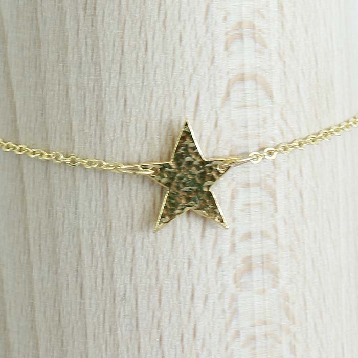 Gold Plated Star Bracelet - Green Tulip