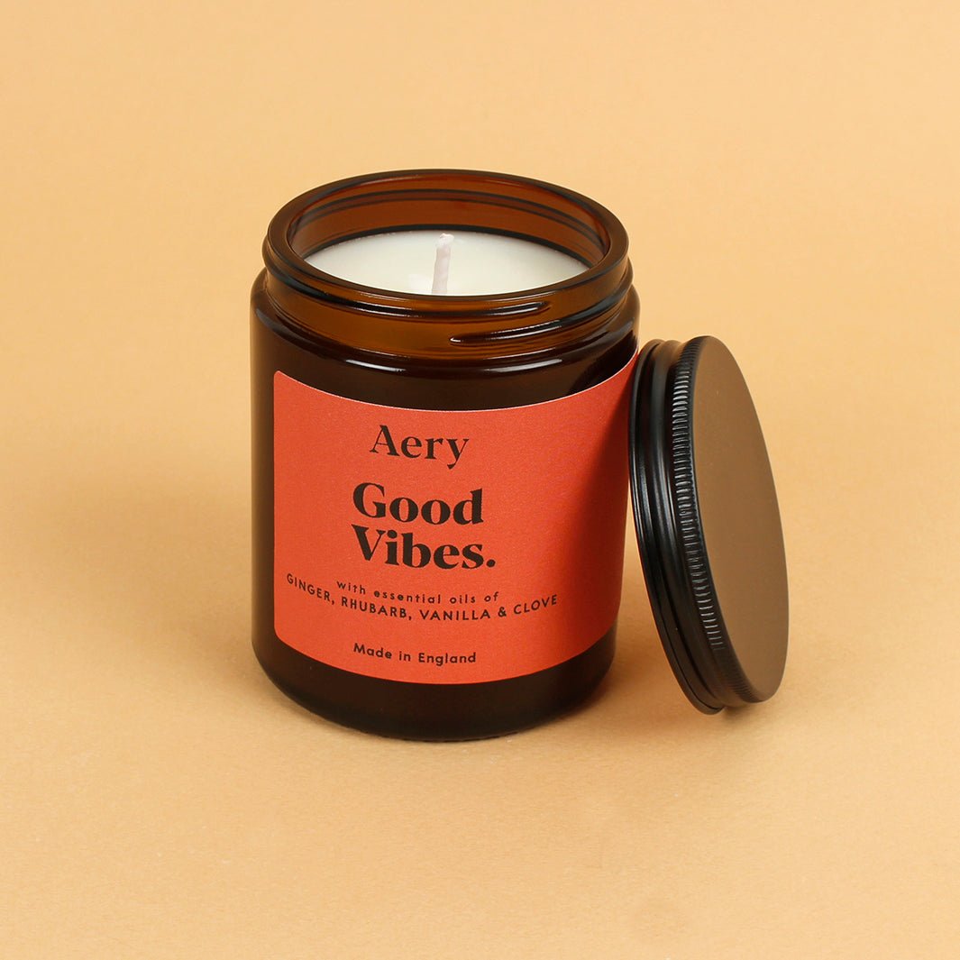 Good Vibes Aromatherapy Jar Candle - Medium - Green Tulip