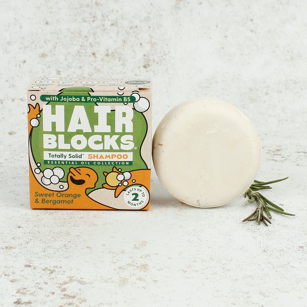 Hair Blocks Essential Oil Solid Shampoo Bar - Green Tulip