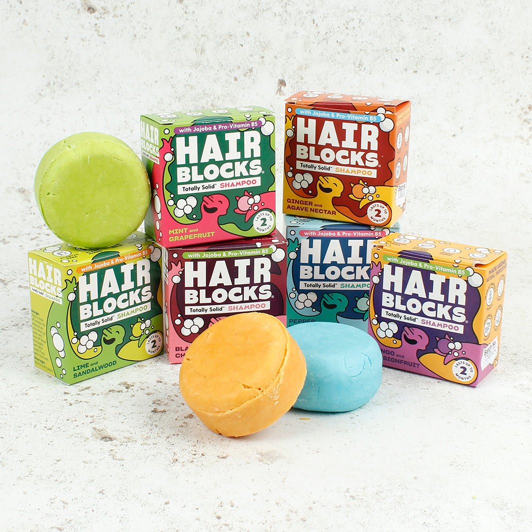 Hair Blocks Solid Shampoo Bar - Green Tulip