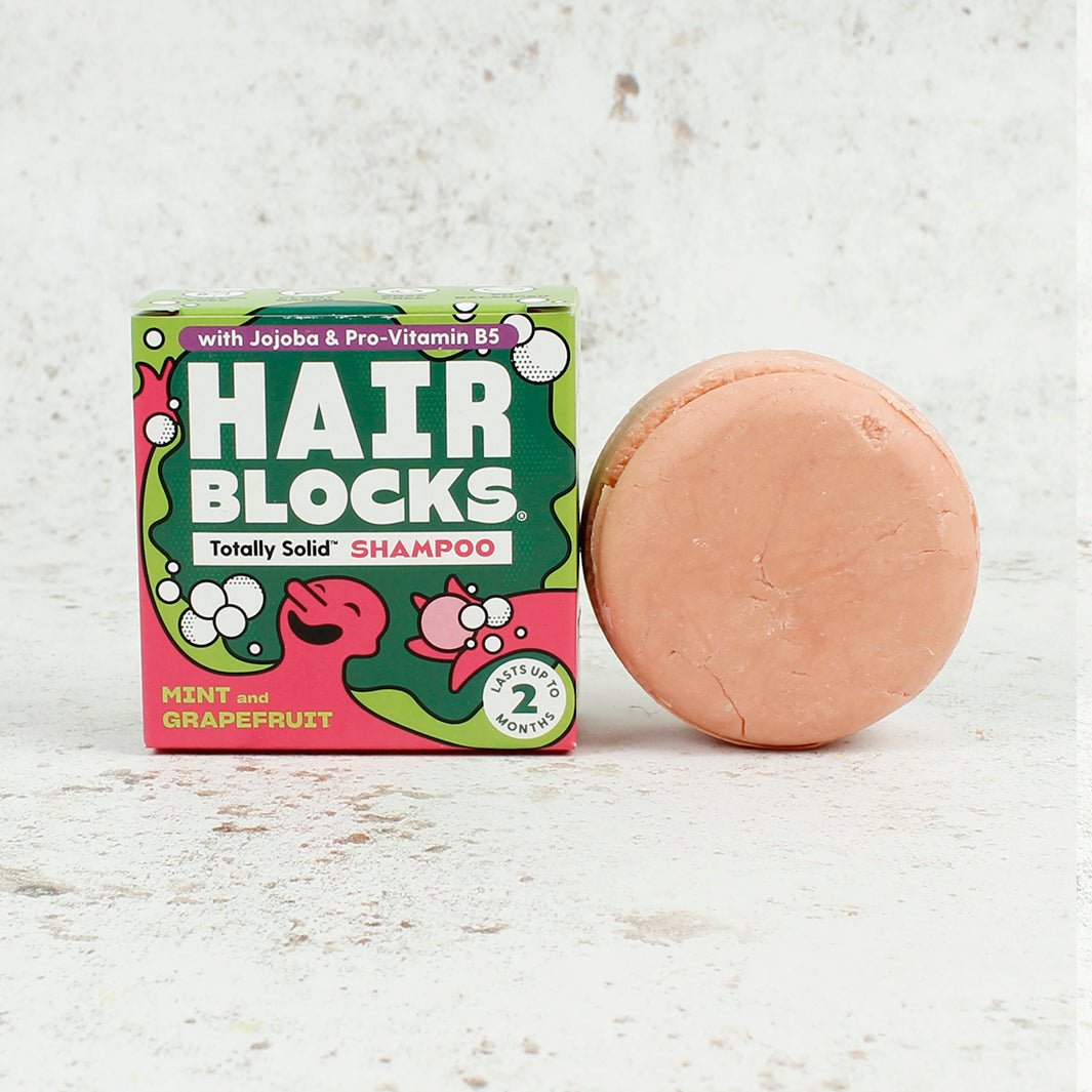 Hair Blocks Solid Shampoo Bar - Green Tulip