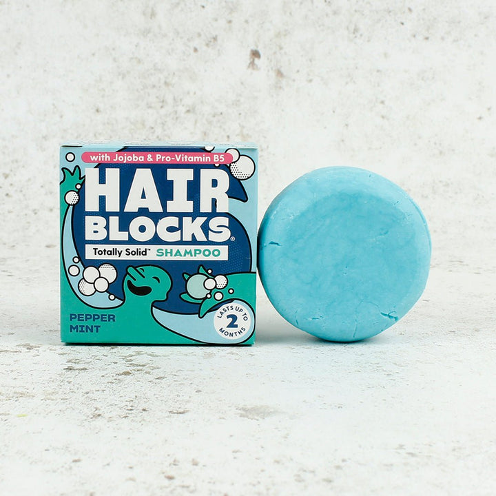 Hair Blocks Solid Shampoo Bar - Green Tulip