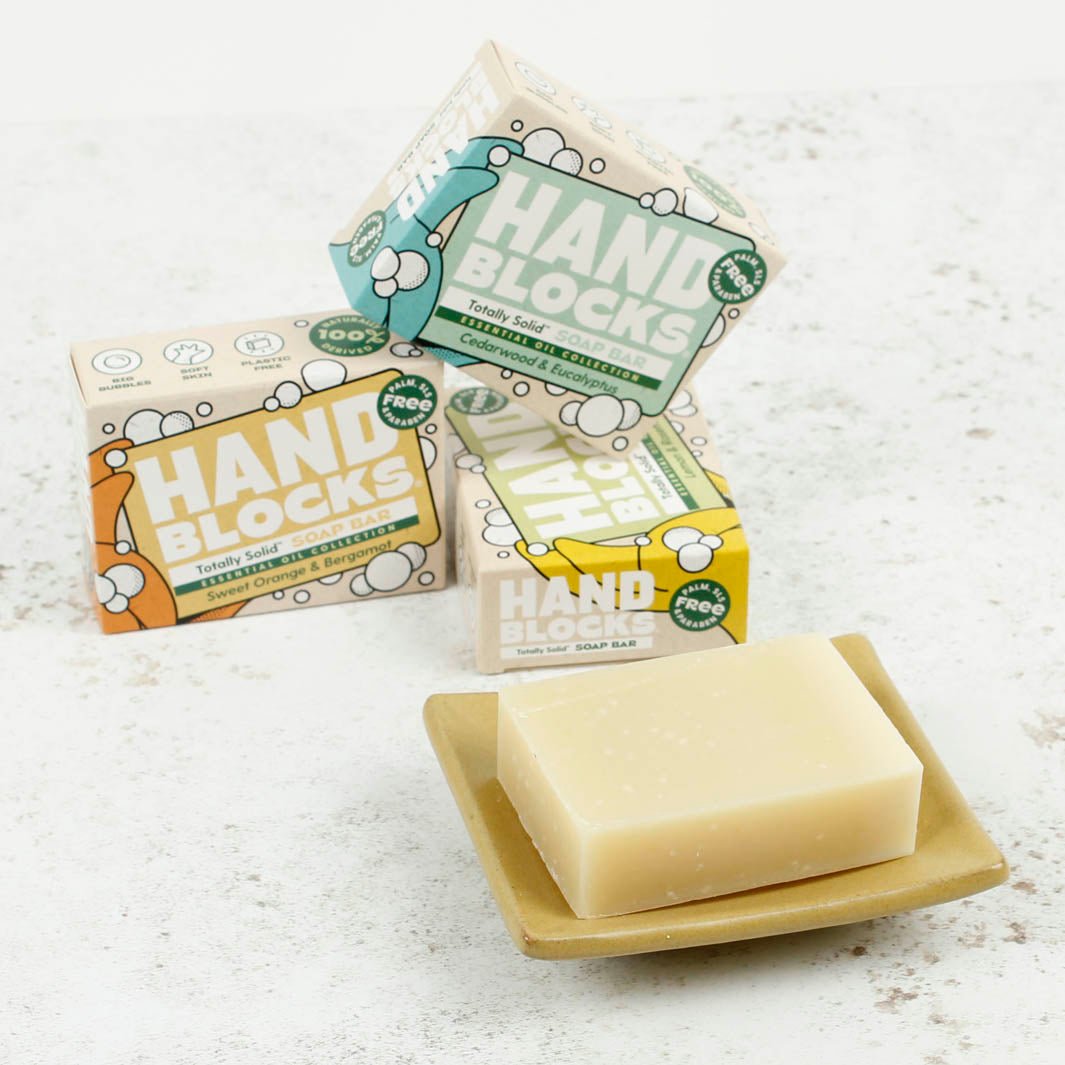 Hand Blocks Essential Oil Hand Soap Bar - Green Tulip