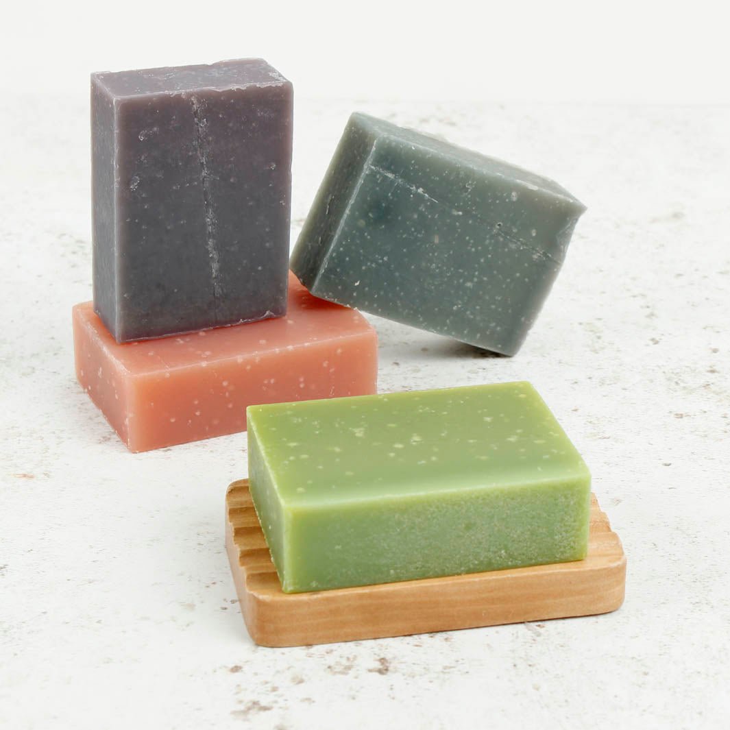 Hand Blocks Hand Soap Bar - Green Tulip