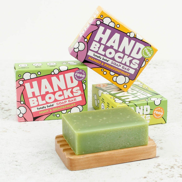 Hand Blocks Hand Soap Bar - Green Tulip