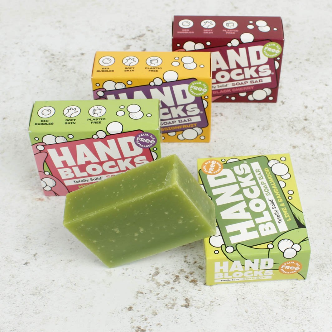 Hand Blocks Hand Soap Bar - Green Tulip