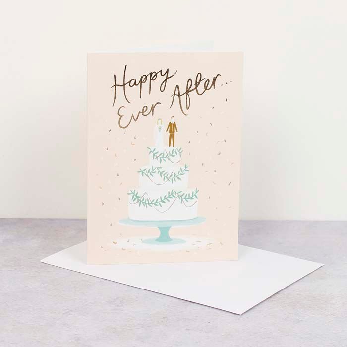 Happy Ever After Card - Green Tulip
