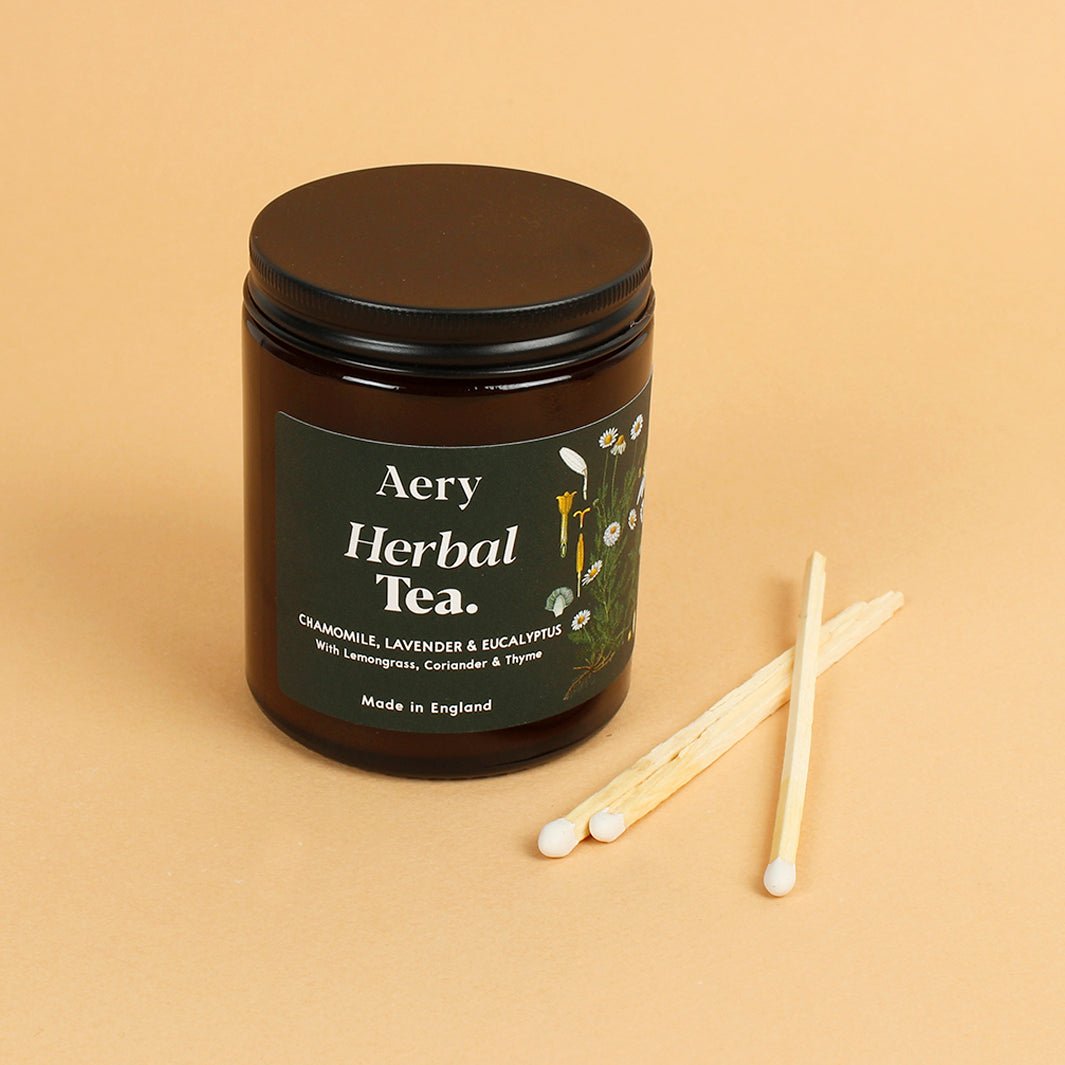 Herbal Tea Aromatherapy Jar Candle - Medium - Green Tulip