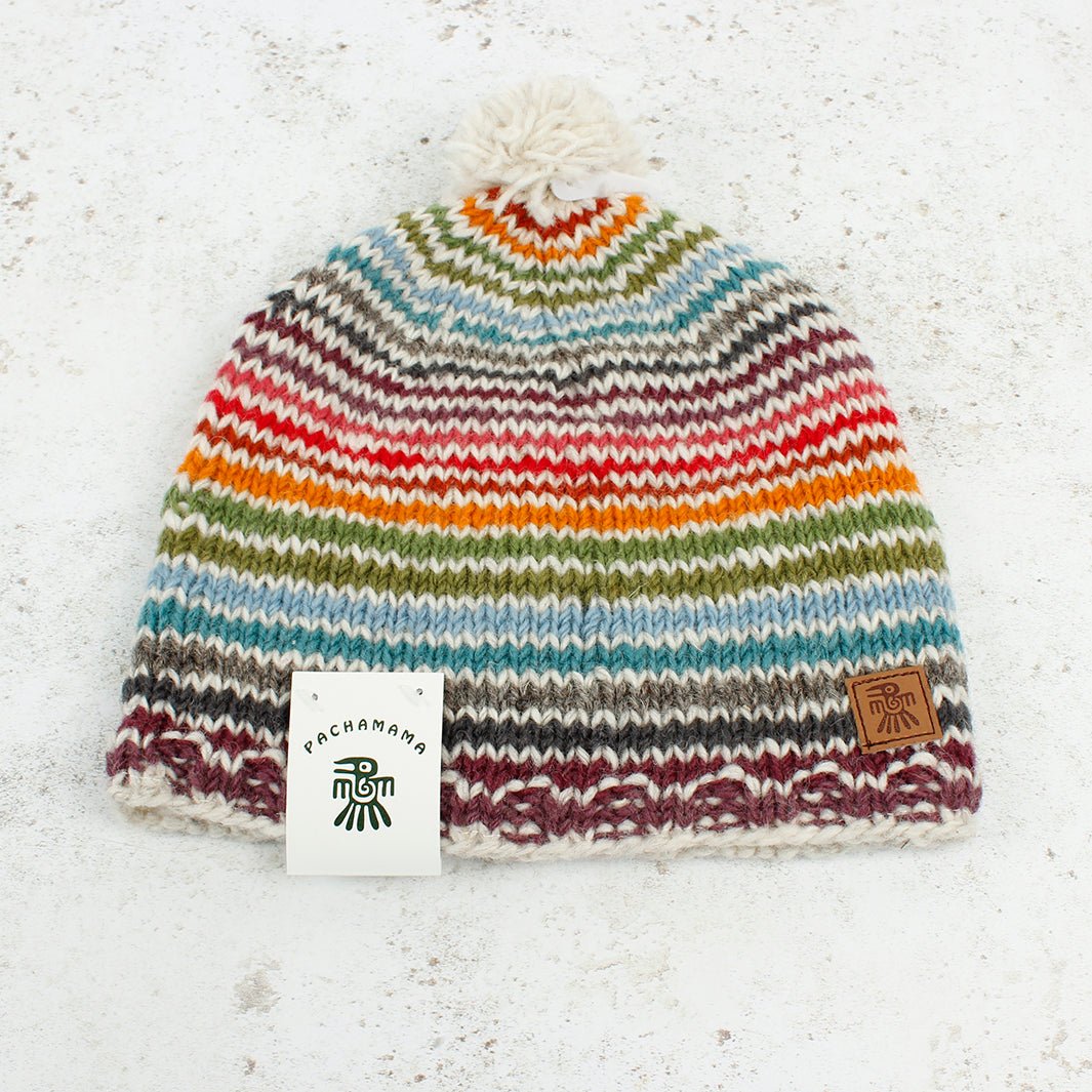 Hoxton Bobble Beanie - Green Tulip