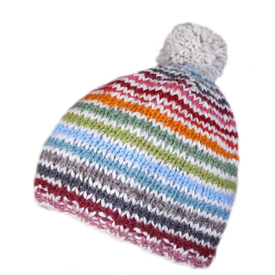 Hoxton Bobble Beanie - Green Tulip