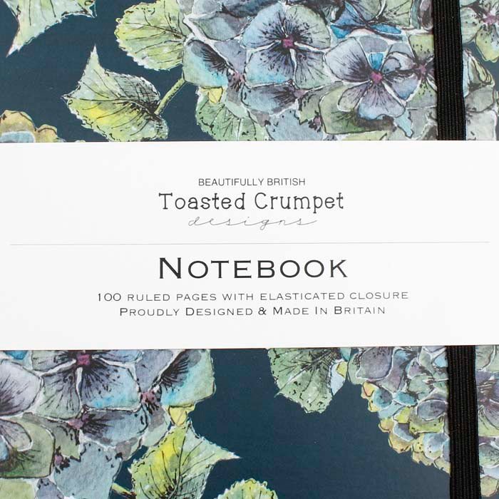 Hydrangea Noir A5 Notebook - Green Tulip