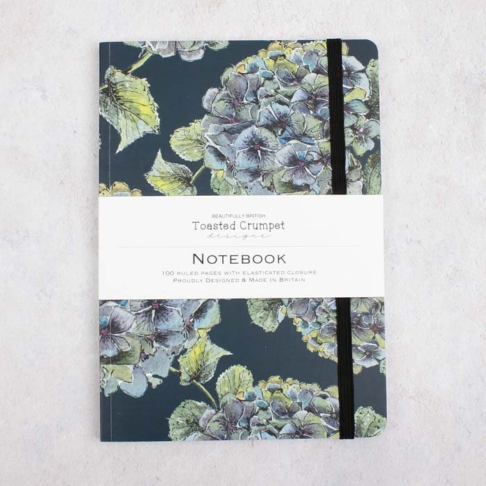 Hydrangea Noir A5 Notebook - Green Tulip