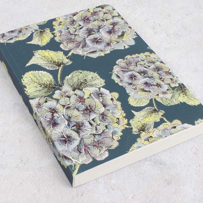 Hydrangea Noir A6 Notebook - Green Tulip