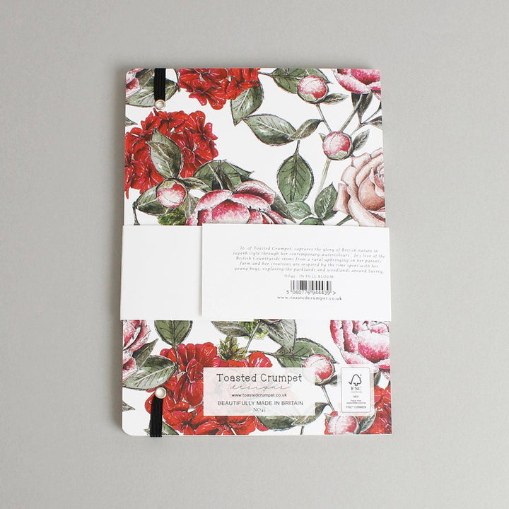 In Full Bloom A5 Notebook - Green Tulip