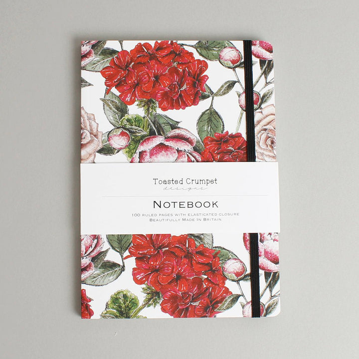 In Full Bloom A5 Notebook - Green Tulip