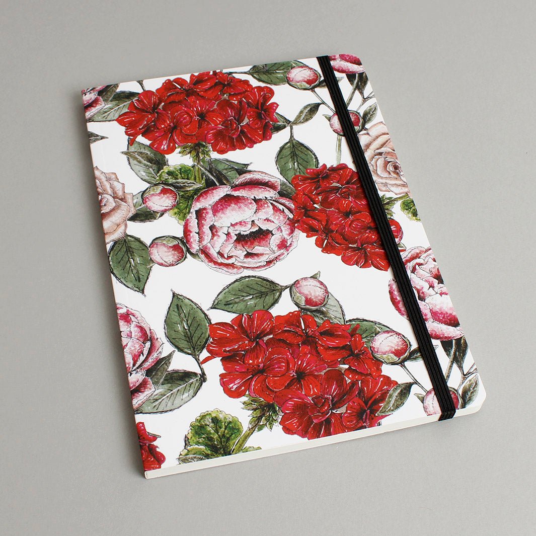 In Full Bloom A5 Notebook - Green Tulip