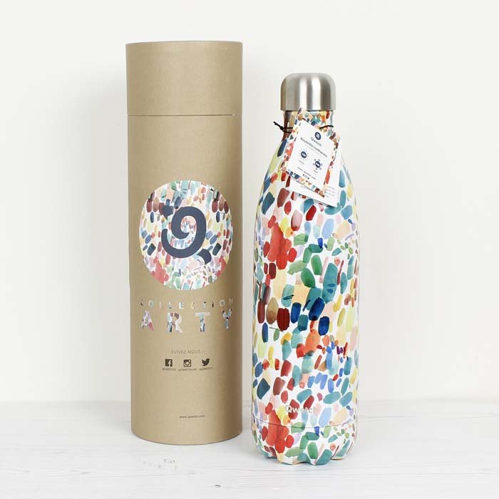 Insulated Stainless Steel Bottle - Arty - 1l - Green Tulip