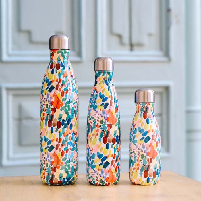 Insulated Stainless Steel Bottle - Arty - 1l - Green Tulip