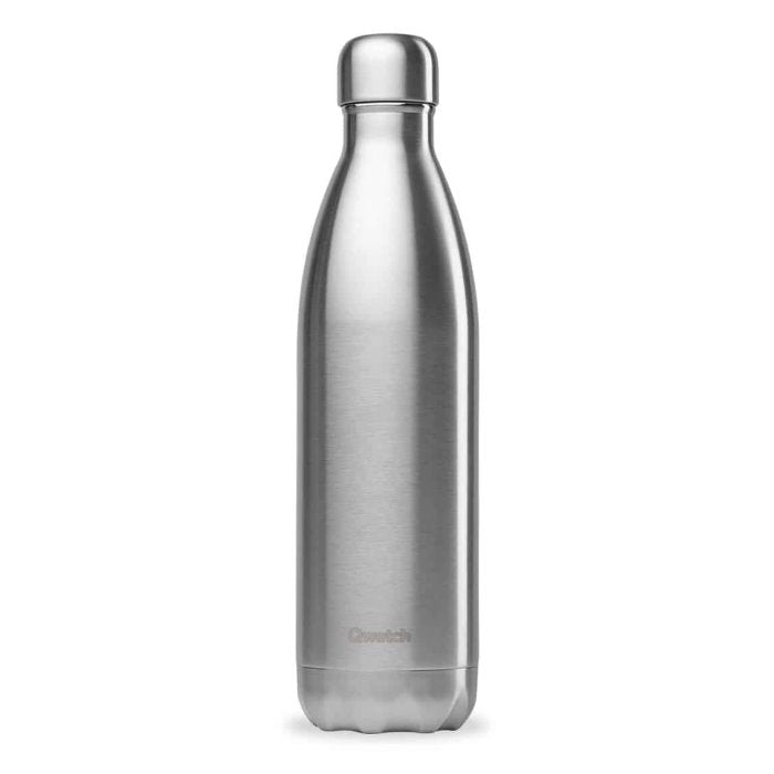 Insulated Stainless Steel Bottle - Brushed Steel - 750ml - Green Tulip