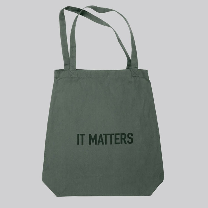 It Matters Tote Bag - Green Tulip