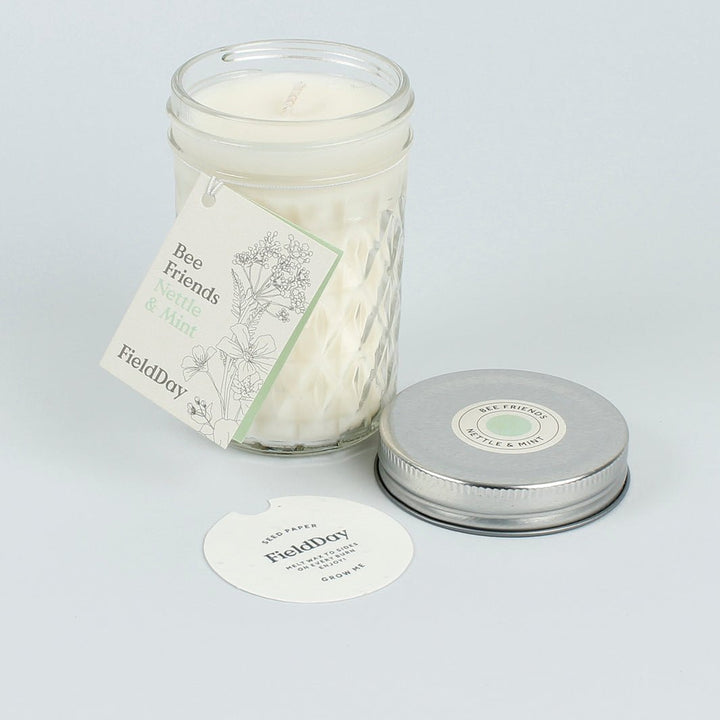 Jam Jar Candle - Green Tulip