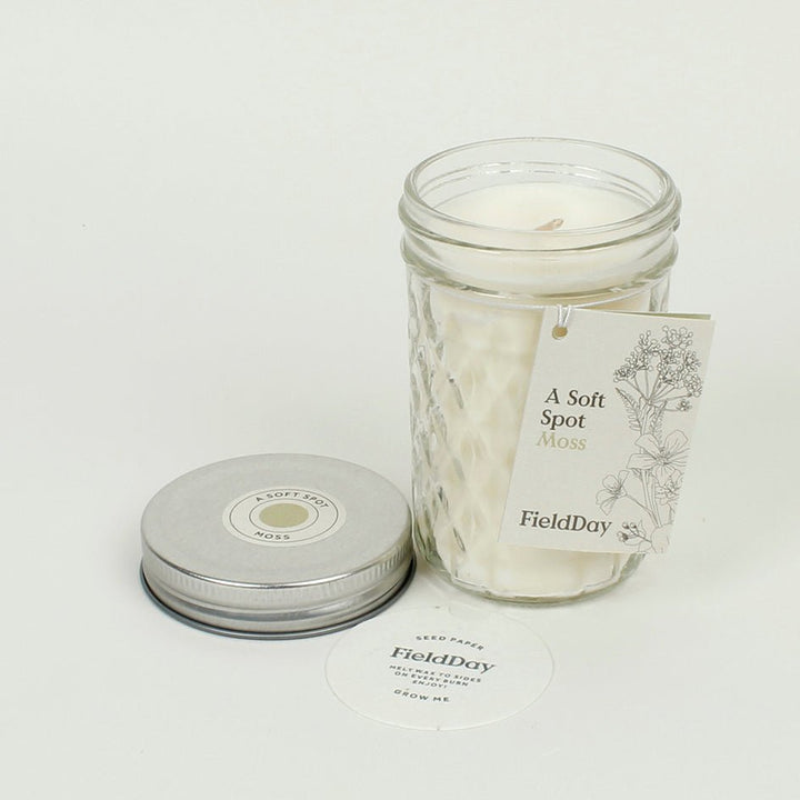 Jam Jar Candle - Green Tulip