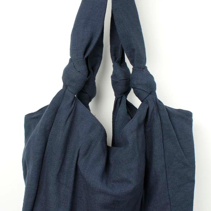 Jogi Cotton Everyday Shoulder Bag - Navy Blue - Green Tulip