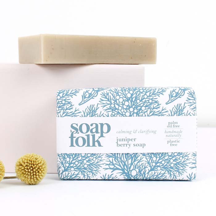 Juniper Berry Natural Soap Bar - Green Tulip