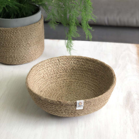 Jute Bowl Natural - Medium