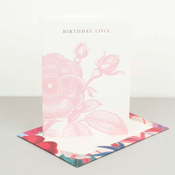 Kew Gardens - Birthday Love Card - Green Tulip