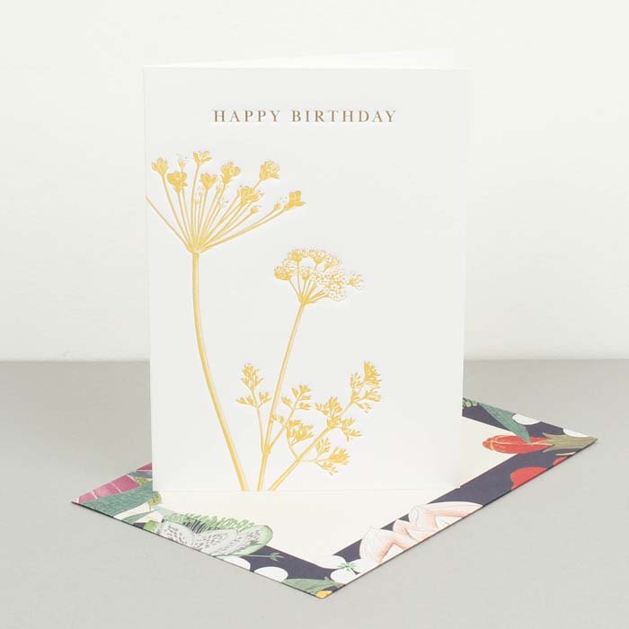 Kew Gardens - Happy Birthday Card - Green Tulip