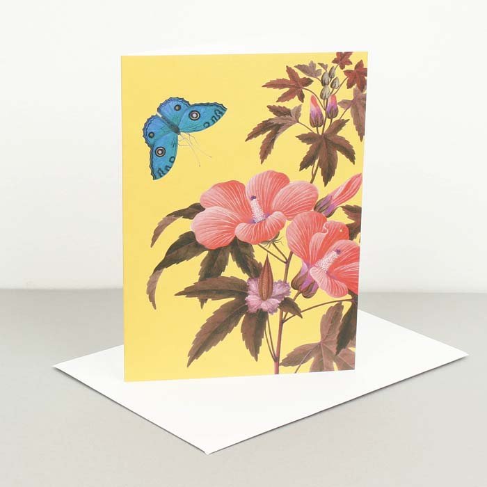 Kew Gardens - Yellow Dreamer with Butterfly Card - Green Tulip