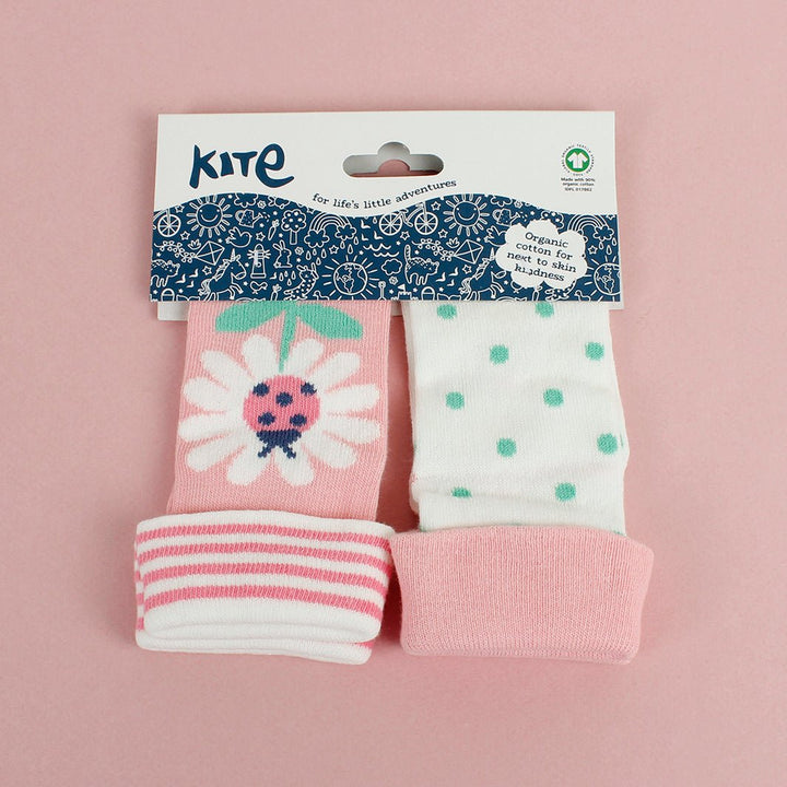 Lady Daisy Baby Socks - Green Tulip