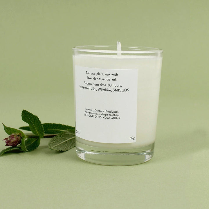 Lavender Votive - Green Tulip