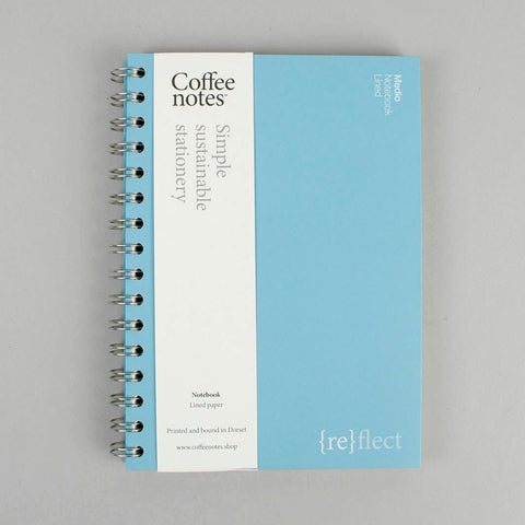 Lined Wirobound Notebook - Medio (A5) - Azzuro