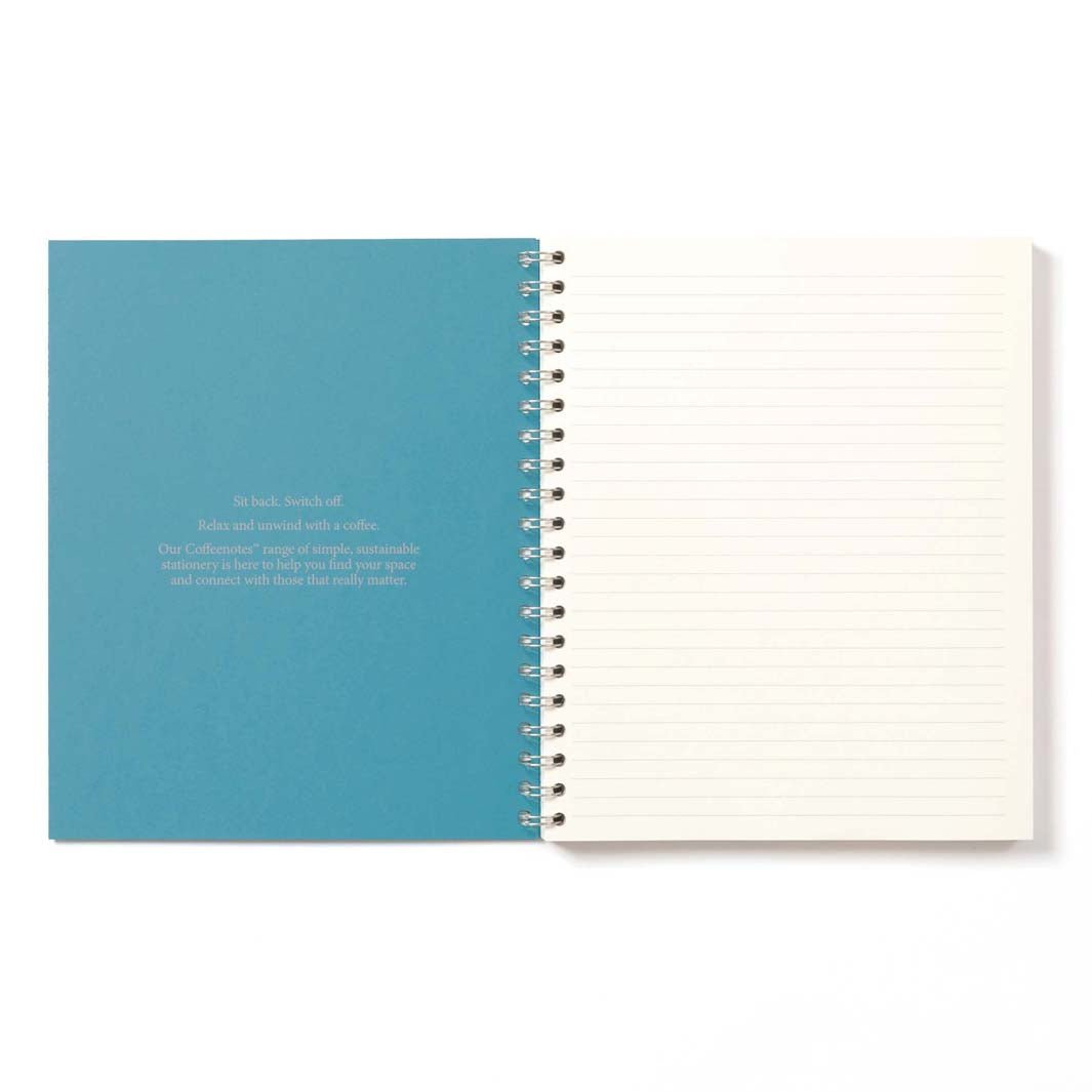 Lined Wirobound Notebook - Medio (A5) - Azzuro - Green Tulip