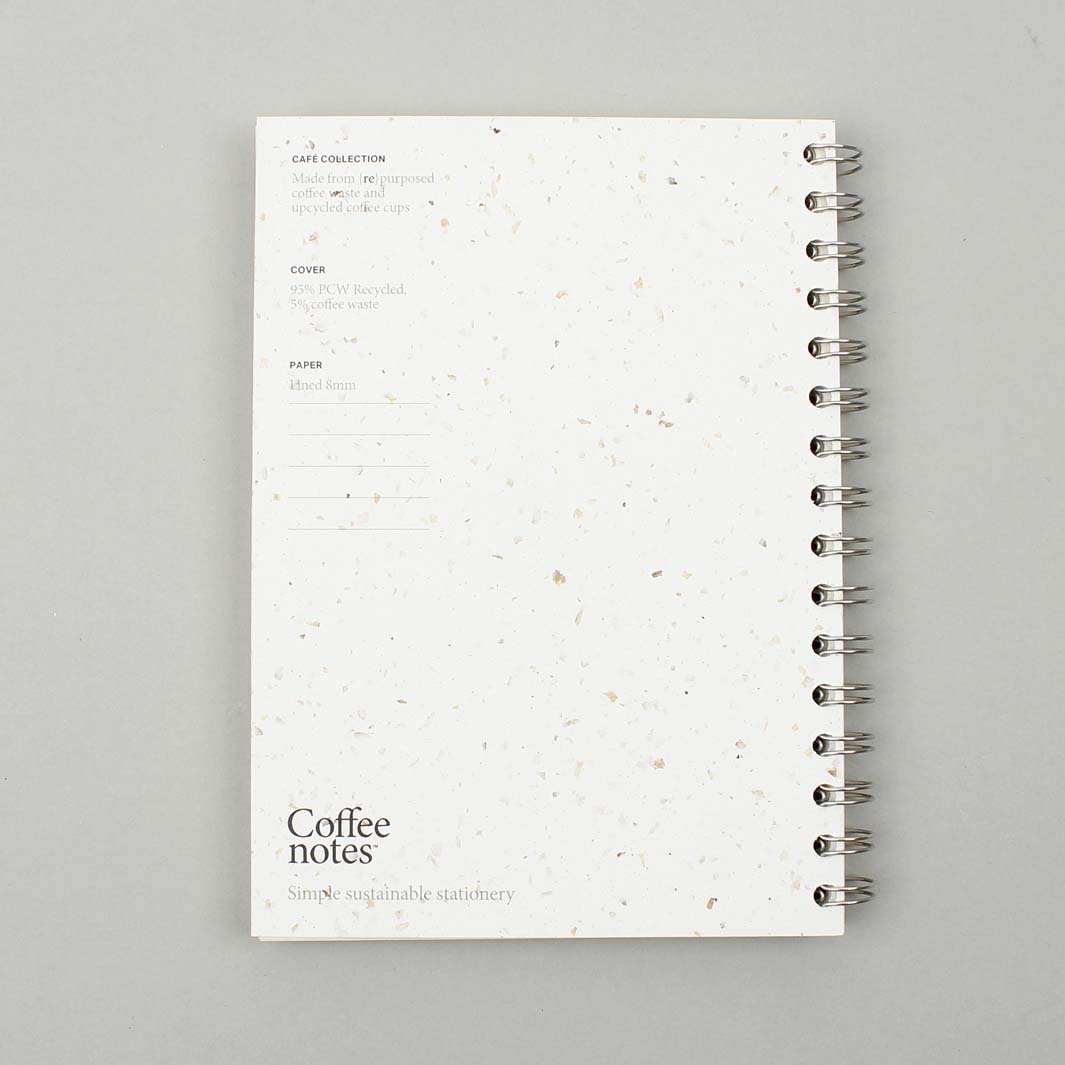 Lined Wirobound Notebook - Medio (A5) - Grounds - Green Tulip