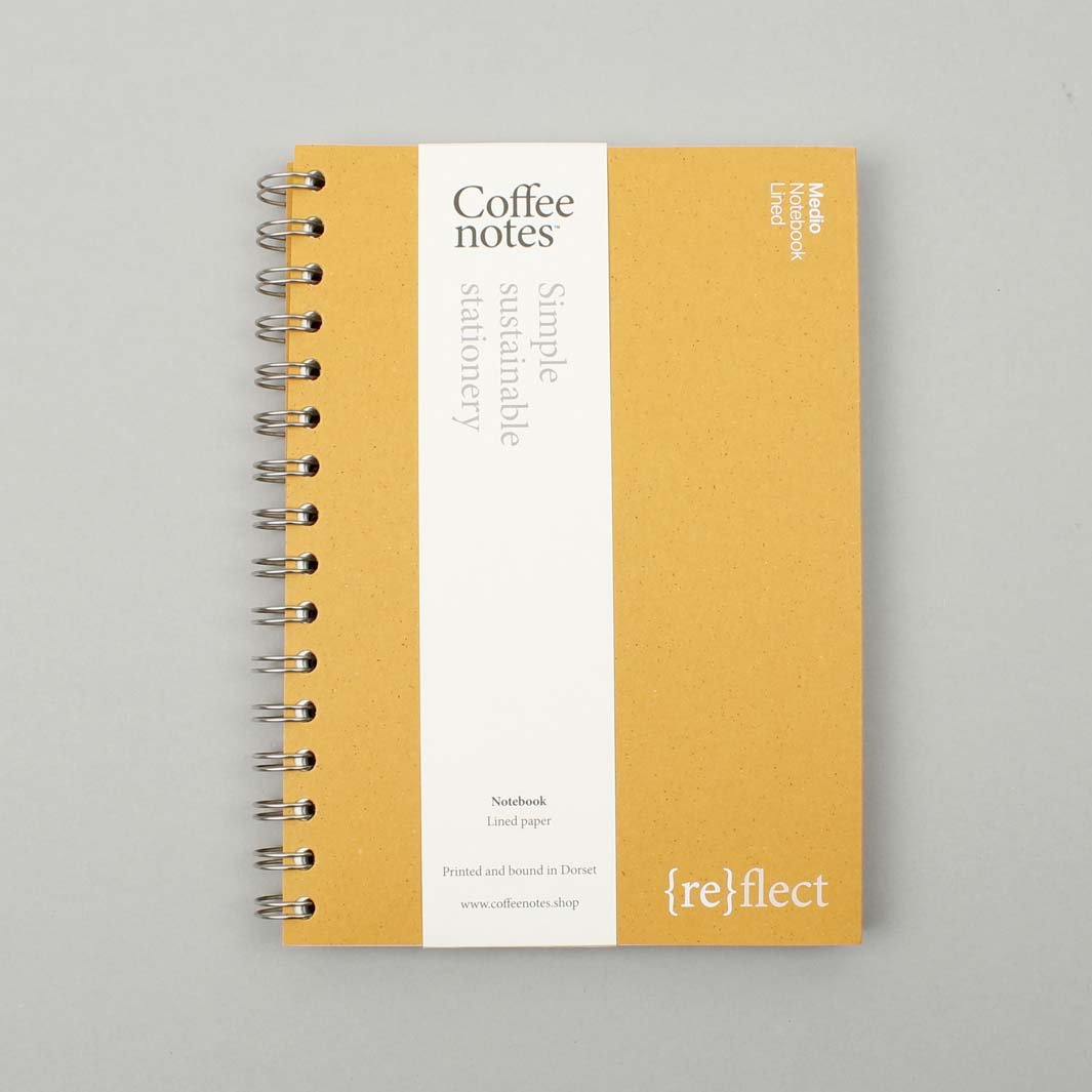 Lined Wirobound Notebook - Medio (A5) - Pils - Green Tulip