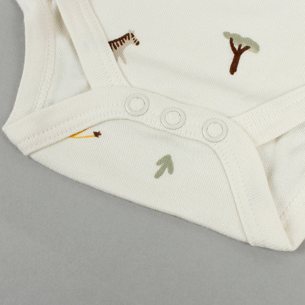 Long Sleeve Bodysuit - Safari - Green Tulip