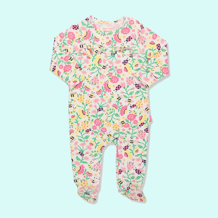 Love Nature Sleepsuit - Green Tulip