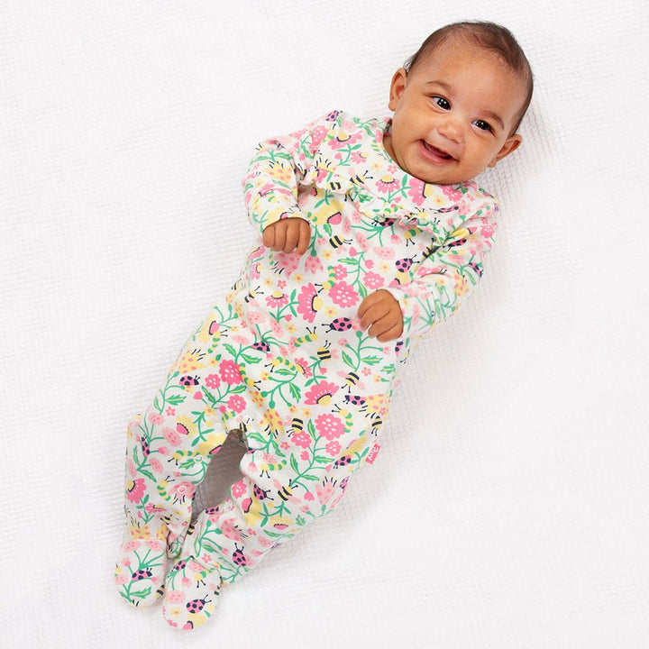 Love Nature Sleepsuit - Green Tulip