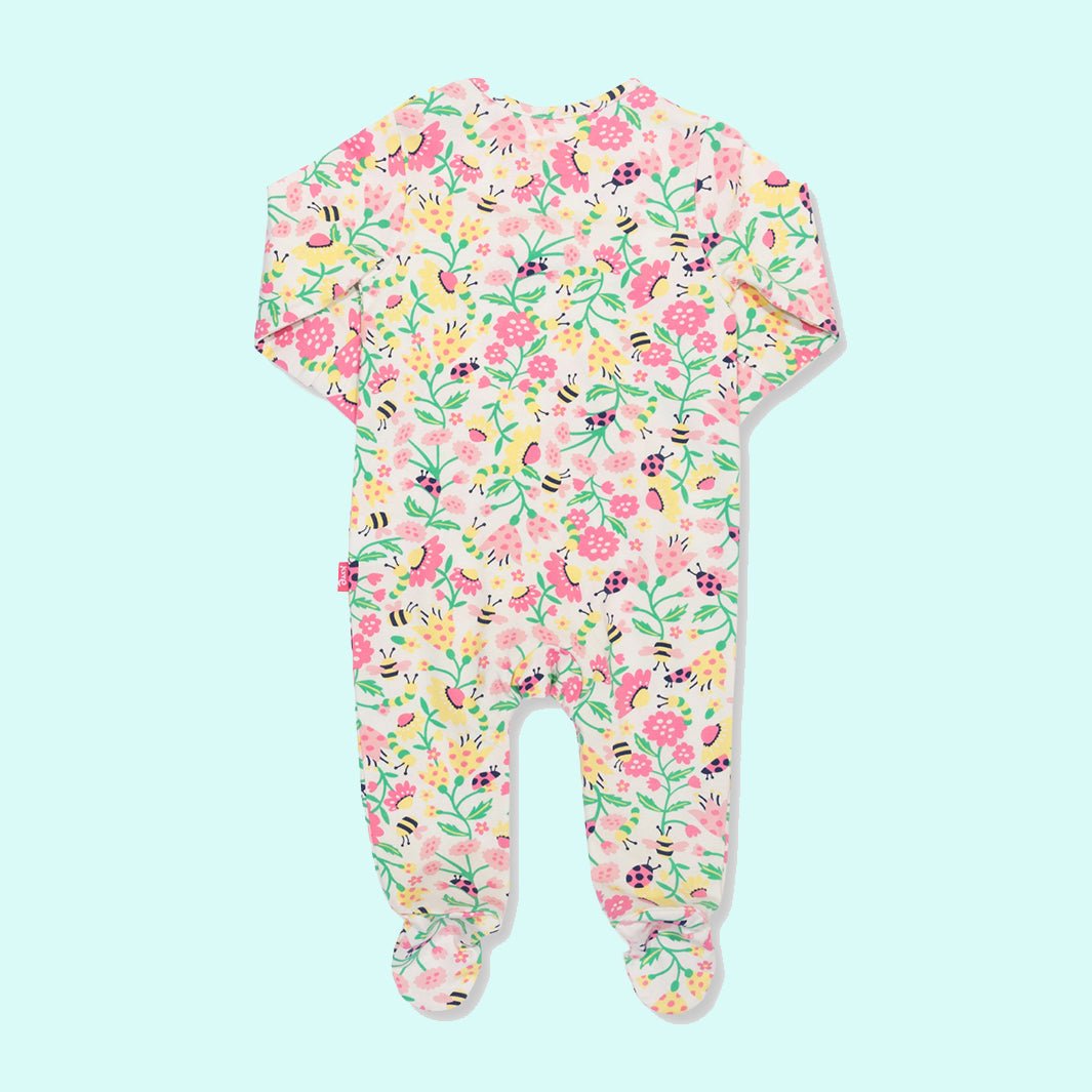 Love Nature Sleepsuit - Green Tulip