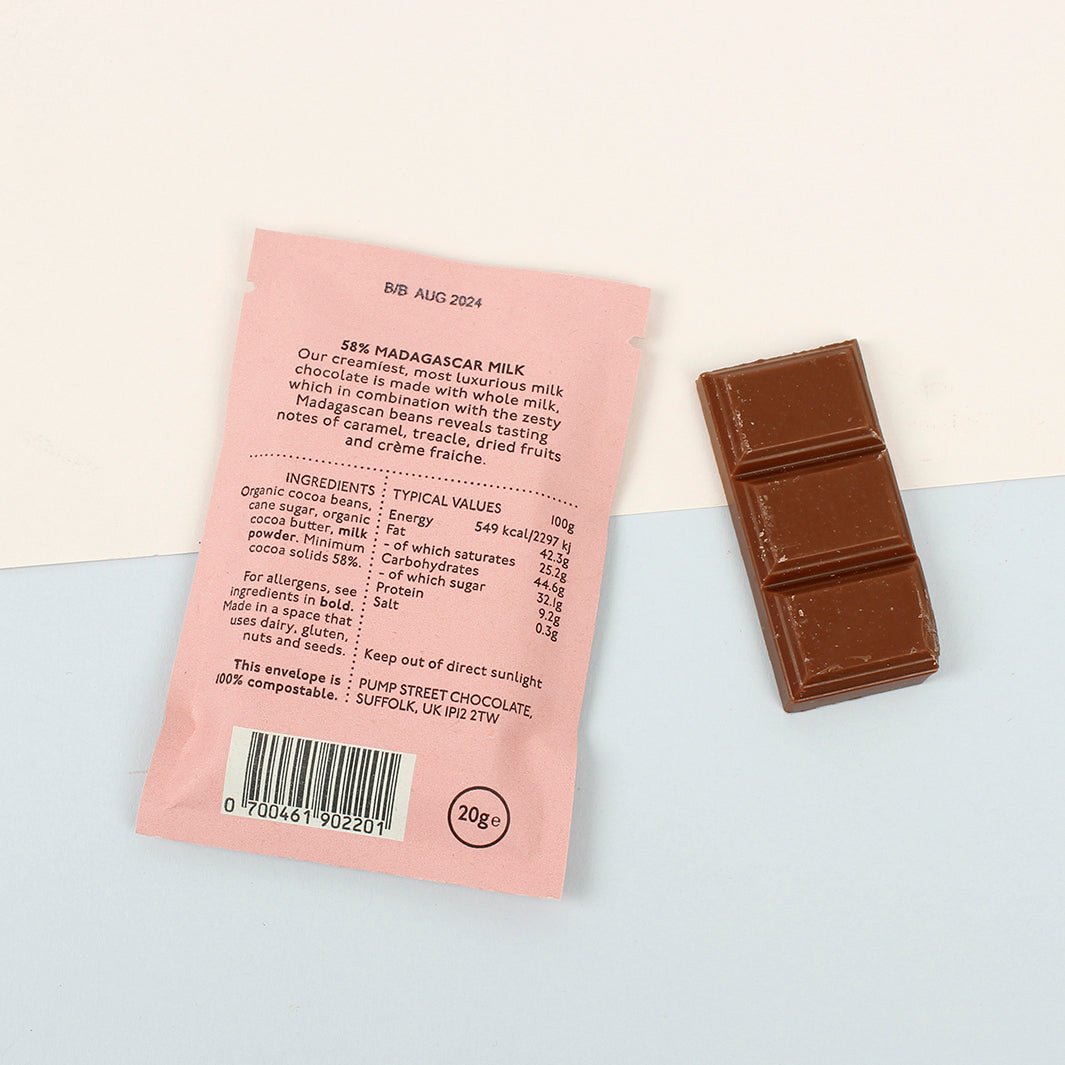 Madagascar Milk 58% Chocolate Bar - Green Tulip