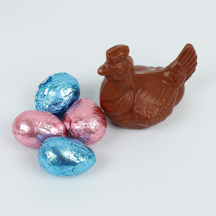 Madagascar Milk 58% Chocolate Chicken & Eggs - Green Tulip